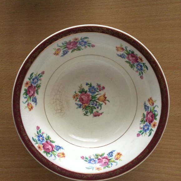 3 Vintage "Tudor Rose" Swinnertons Staffordshire England bowls & Cup sell as is - Picture 6 of 10